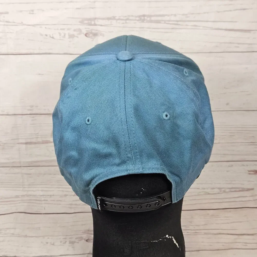 Volcom Snapback Hat Baseball Cap Men's One Size Adjustable Teal Black Logo